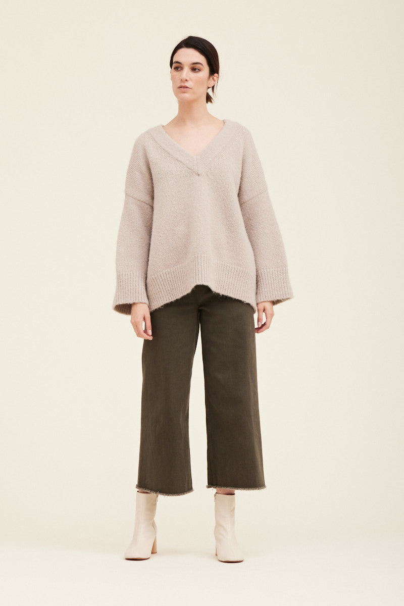 Harper Oversized Sweater | Fog