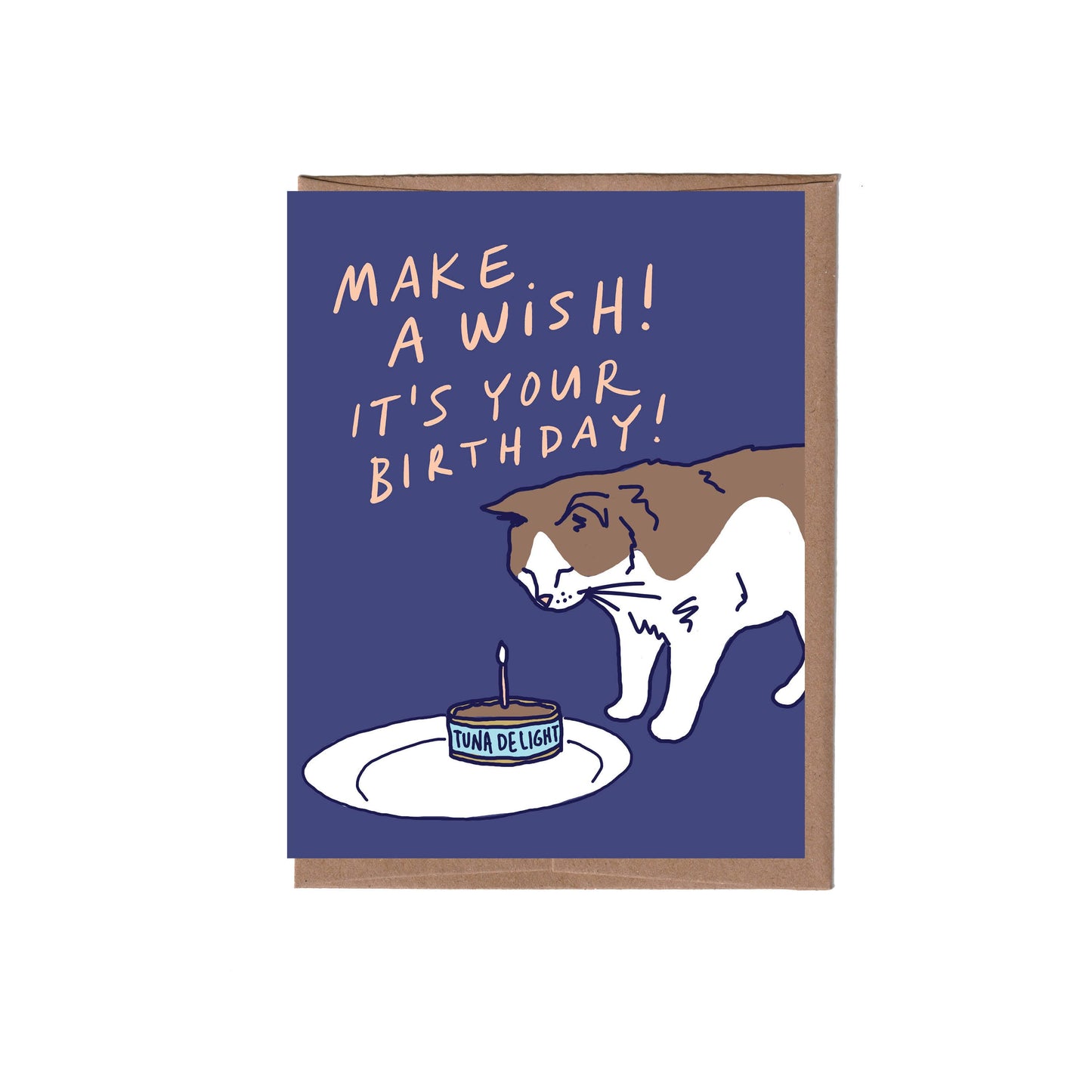 Cat with Canned Candle Card