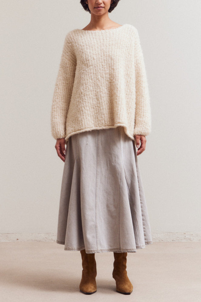 Bubble Sleeve Sweater | Cloud