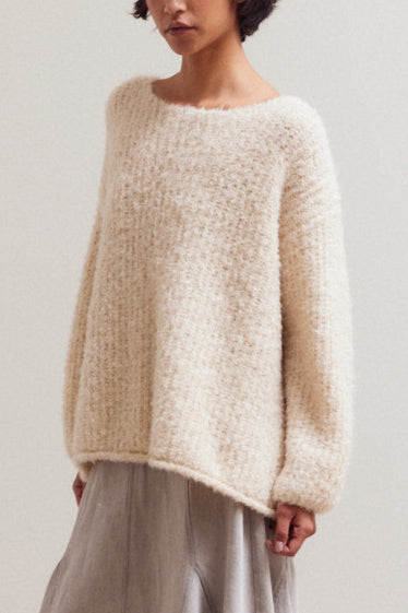 Bubble Sleeve Sweater | Cloud