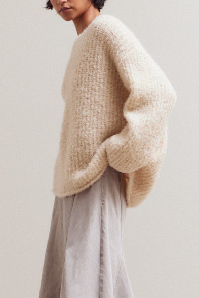 Bubble Sleeve Sweater | Cloud