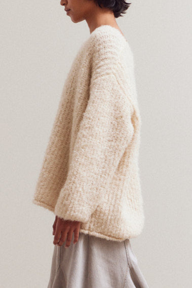 Bubble Sleeve Sweater | Cloud