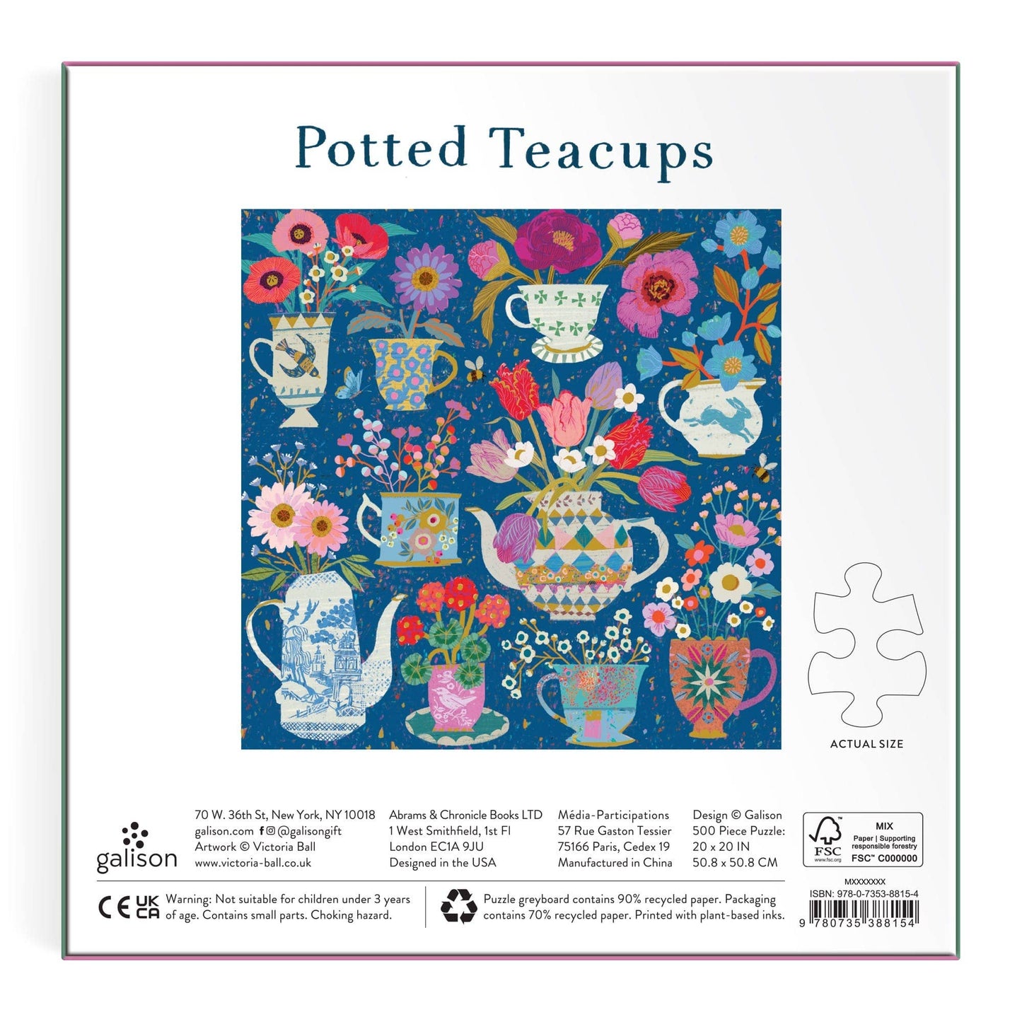 Potted Teacups | 500 Piece Puzzle