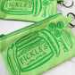Pickle Zipper Card Pouch with Keyring