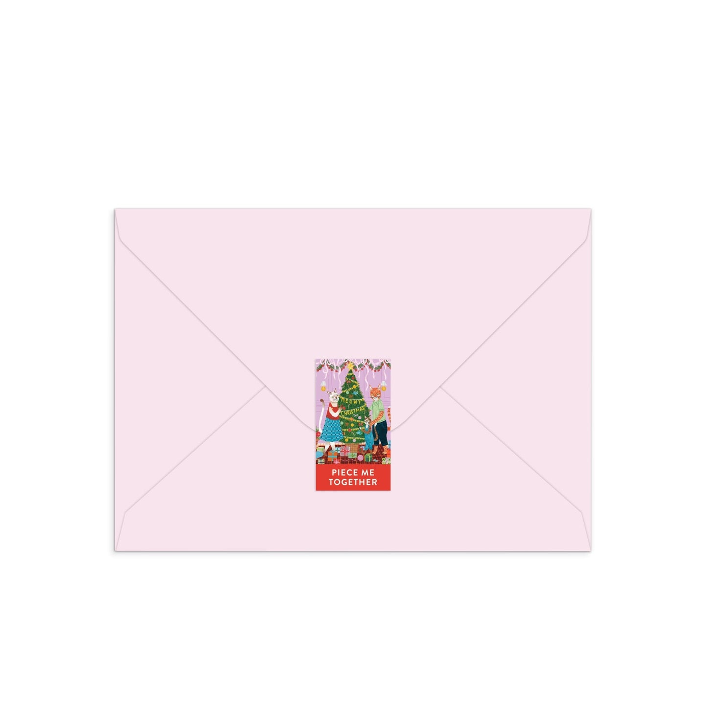Meowy Christmas Greeting Card | 60 Piece Puzzle