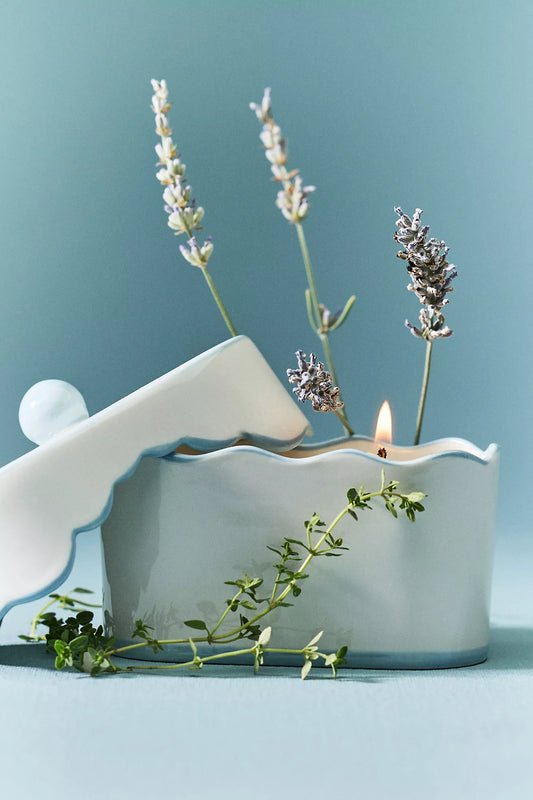 Cherie Ceramic Candle | Lavender & Thyme