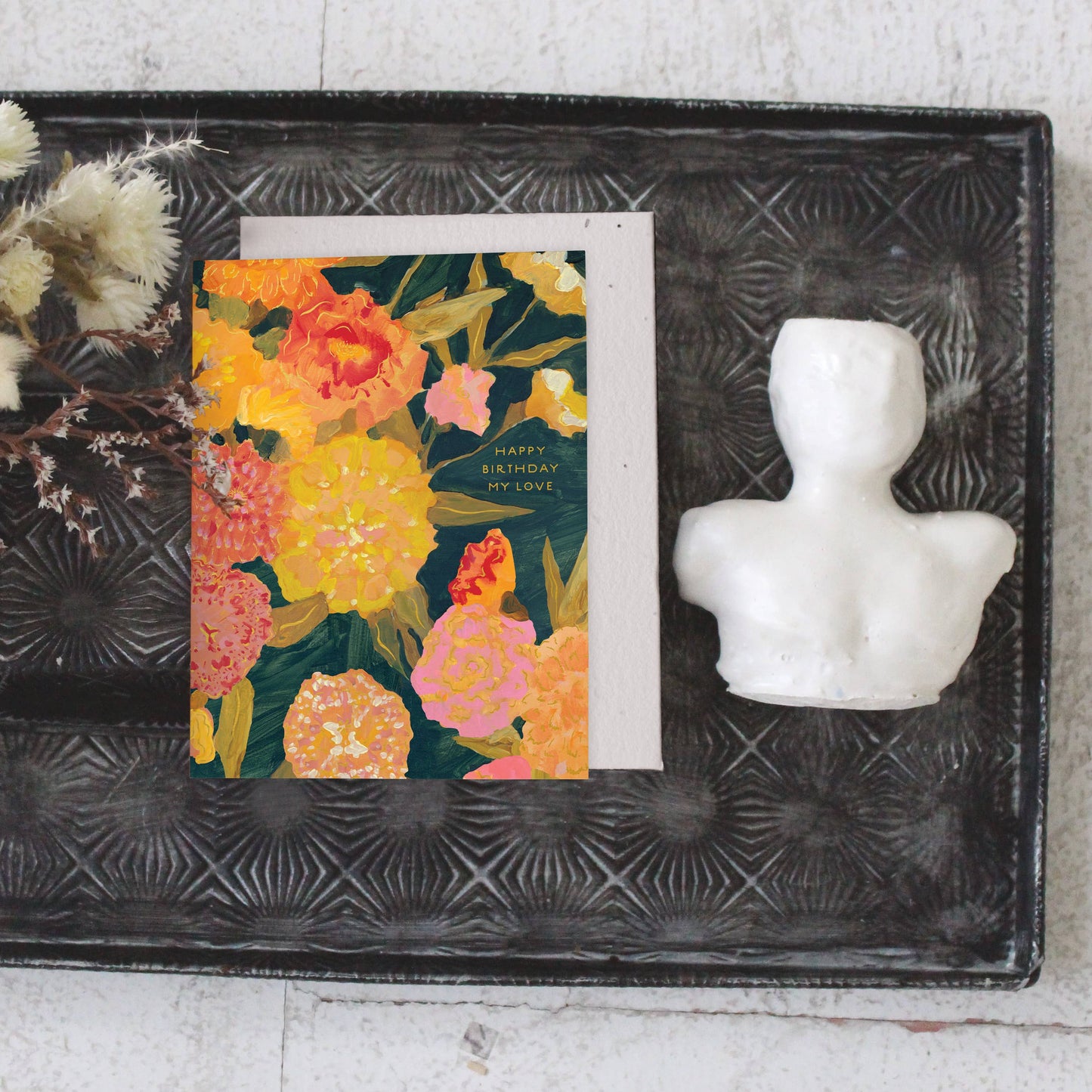 Marigolds Birthday Card