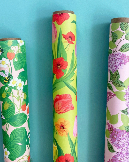 Lilacs Rolled Gift Wrap
