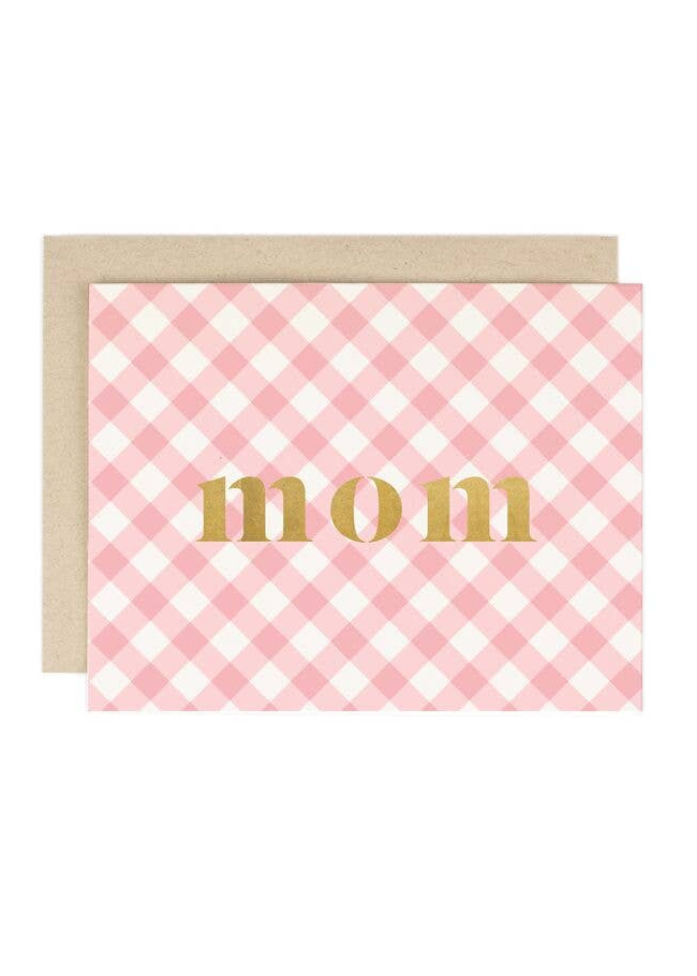 Mom Gingham Check Card