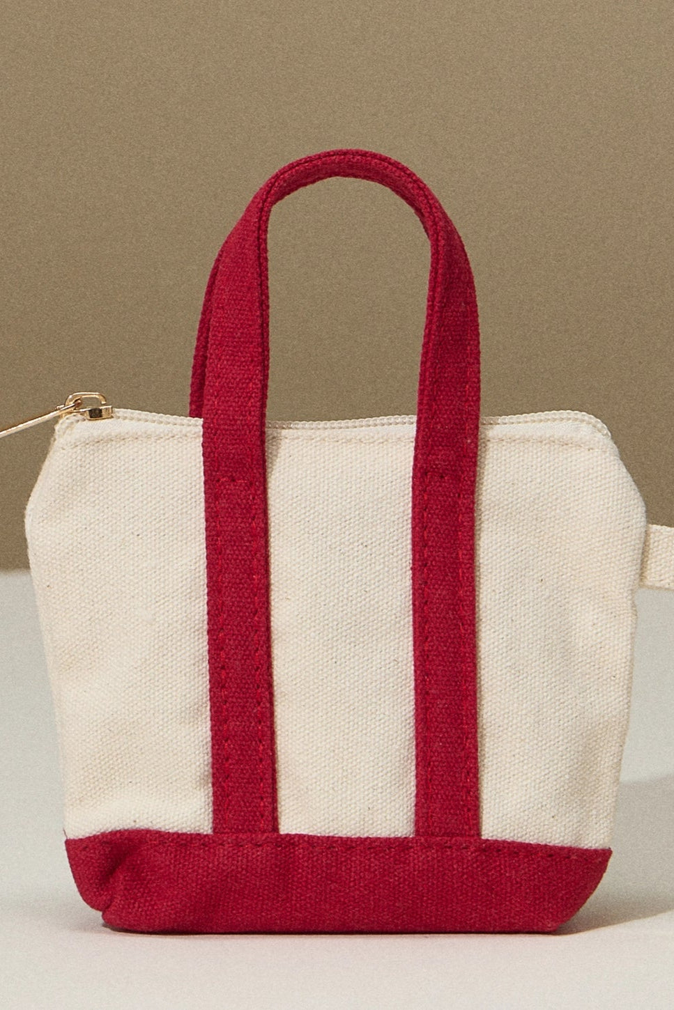 Mini Tote Bag Charm | Red