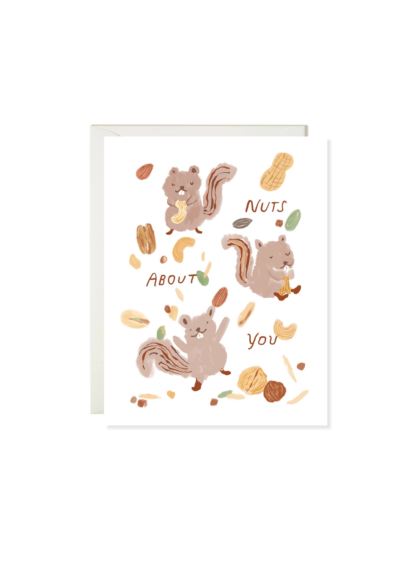 Nuts About You Squirrel Card