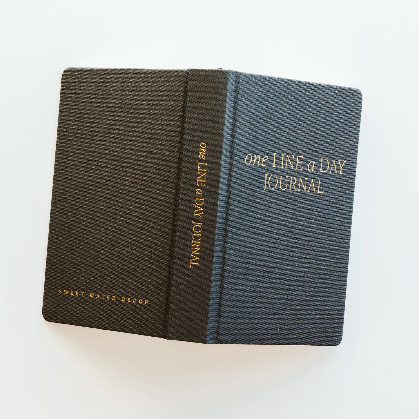 One Line A Day Fabric Journal | Charcoal