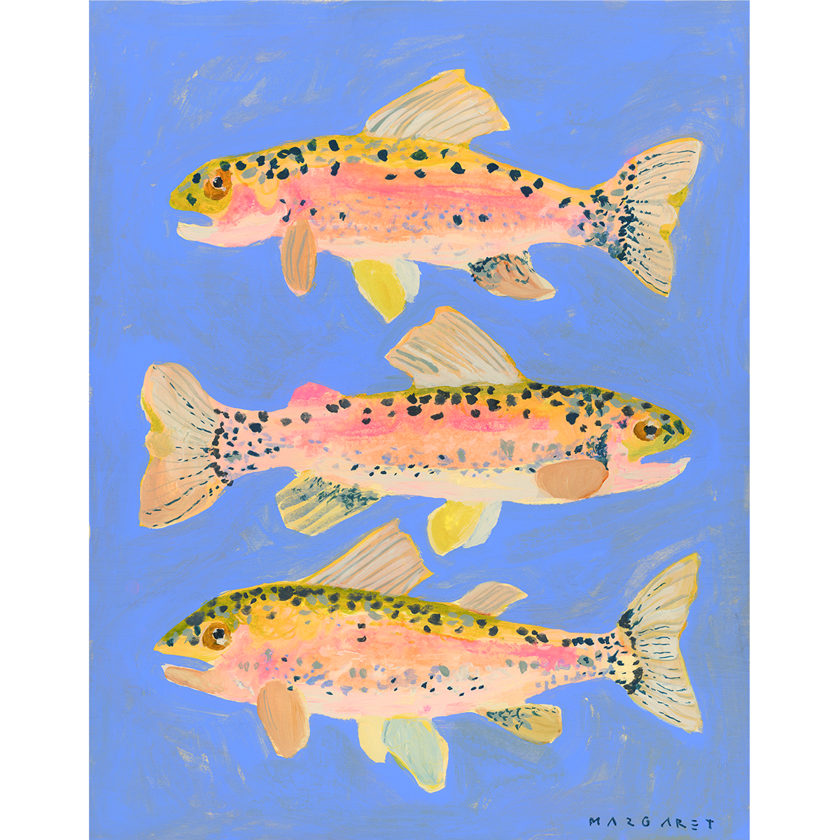 Rainbow Trout Art Print | 11 x 14
