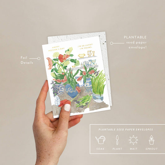 Mother's Flower Shoppe Card