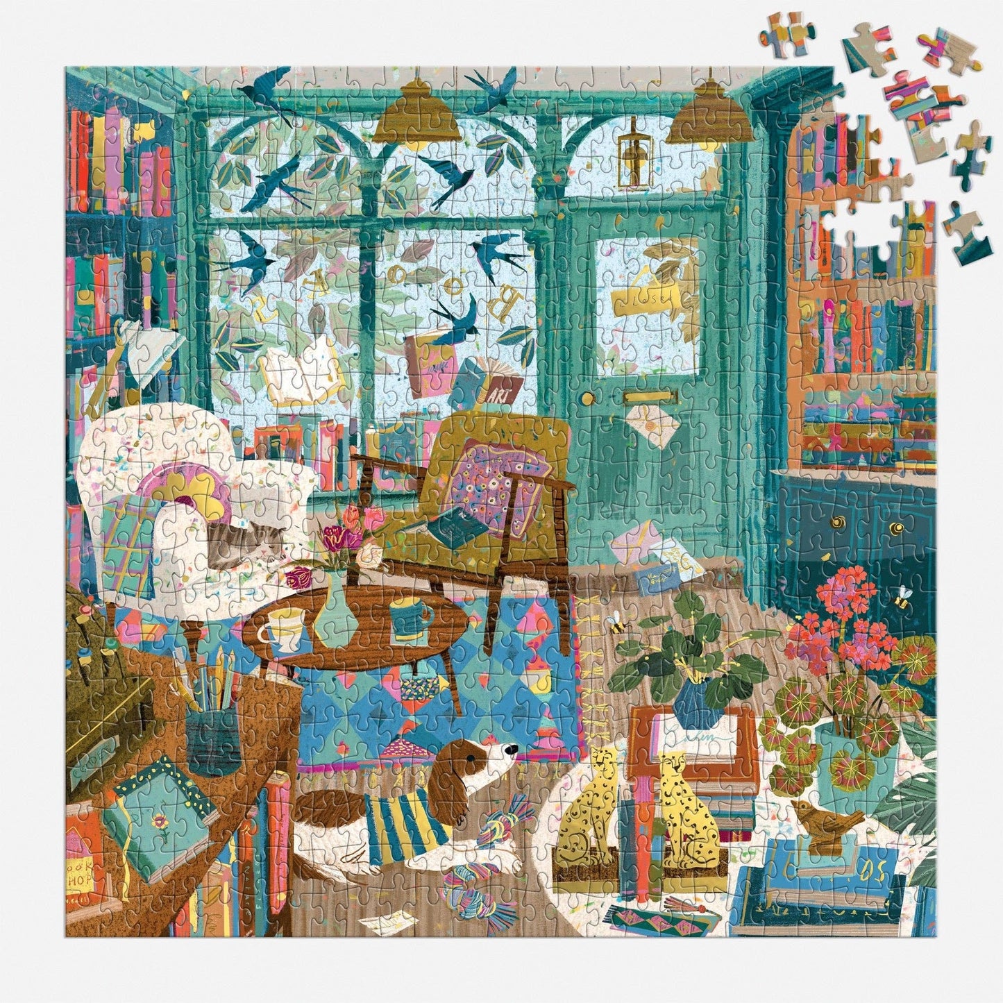 Bookshop Afternoon | 500 Piece Foil Puzzle