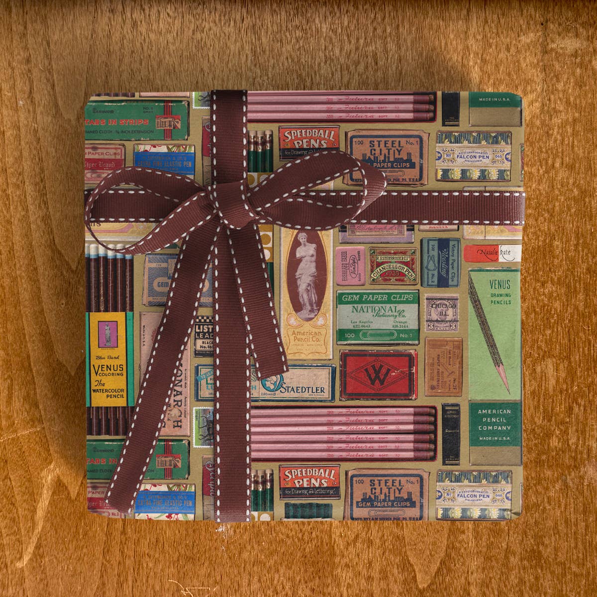 Vintage Stationery Wrapping Paper | Roll of 3 Sheets