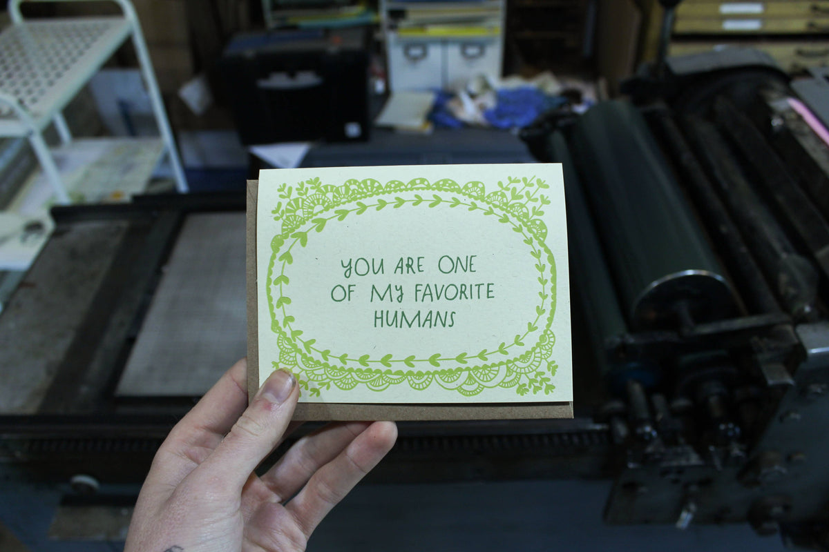Favorite Human Card