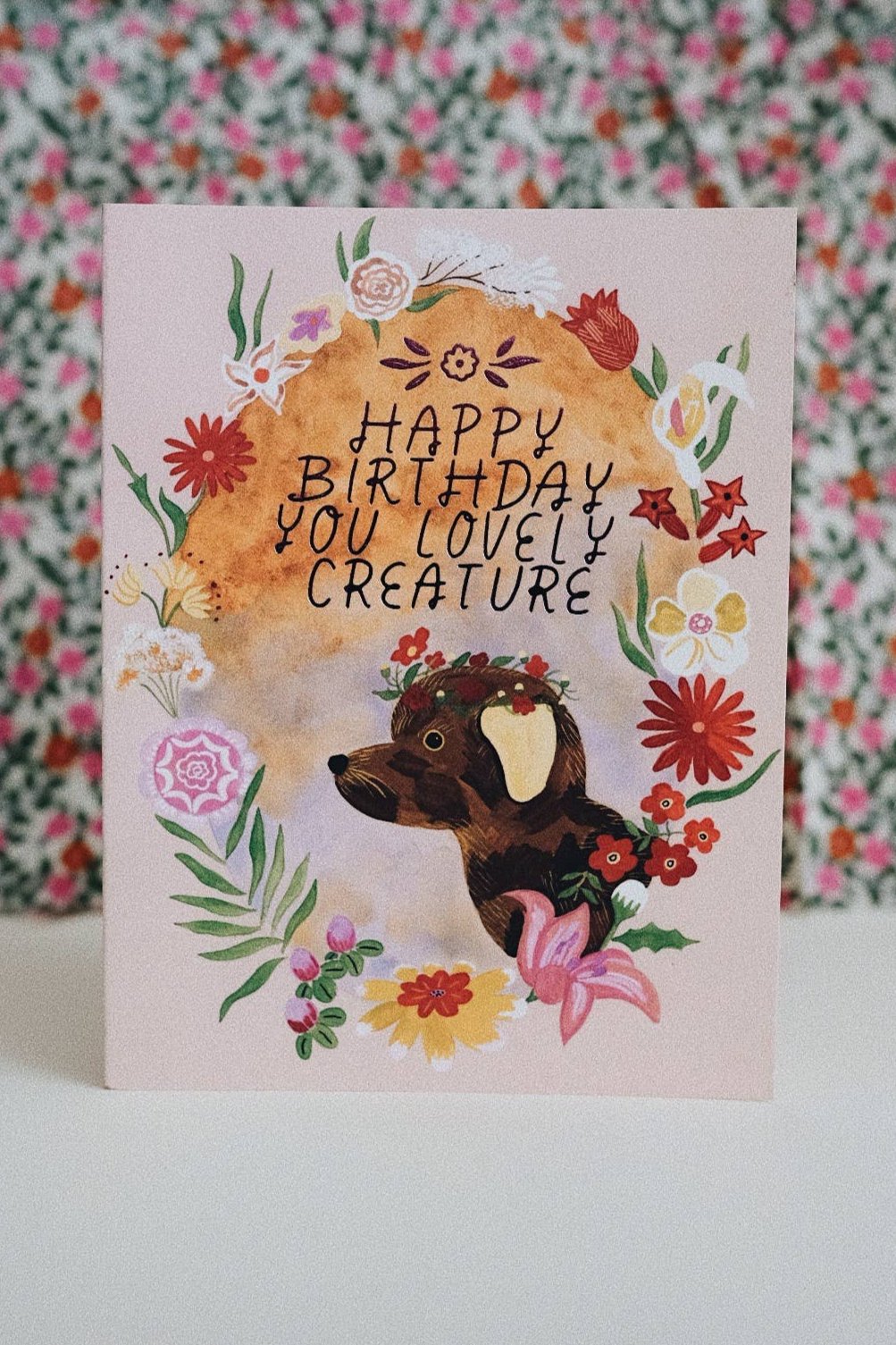 Lovely Creature Birthday Card