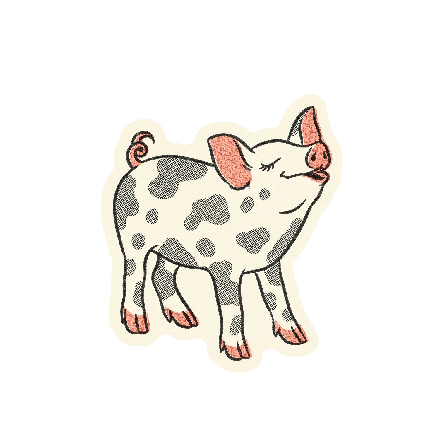 Spotted Pig Sticker