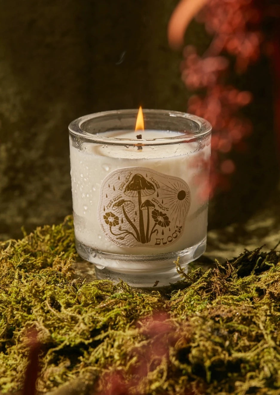 Retro Glass Candle | Bloom