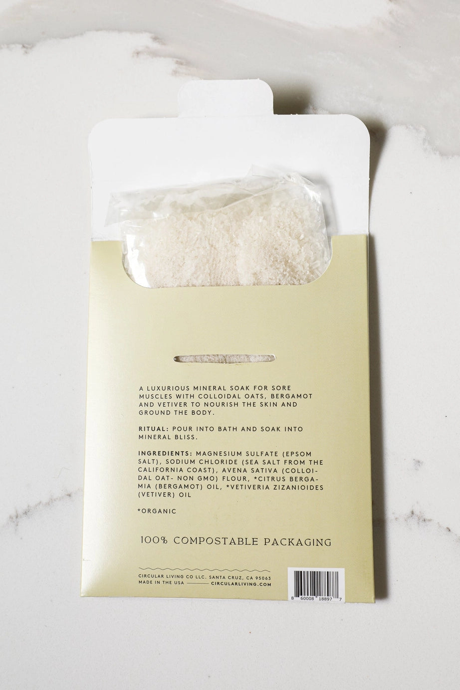 Mineral Bath Soak Sachet | Vetiver & Bergamot