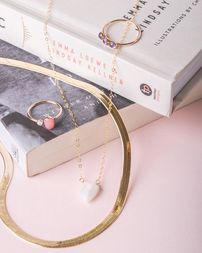 Herringbone Necklace | Gold