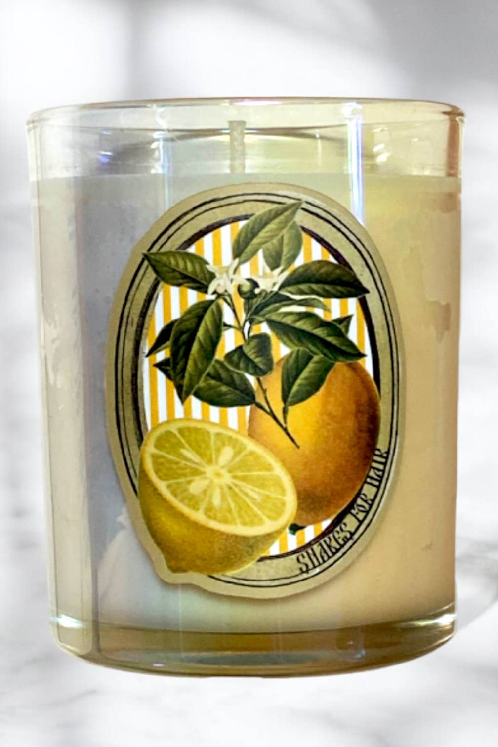 Golden Lemon Candle