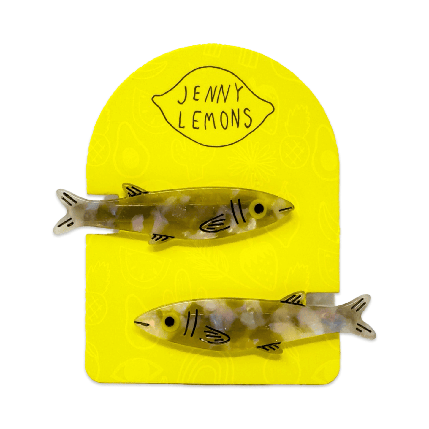 Sardine Alligator Hair Clip Set