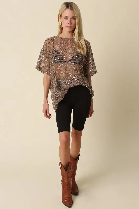 Party Trick Sequin Top