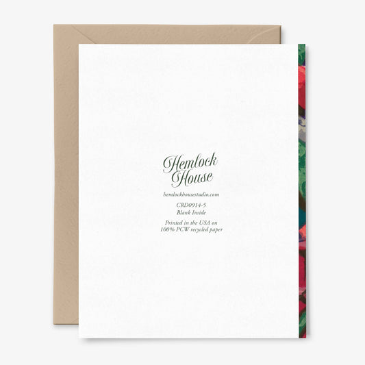 Painterly Flowers Blank Card