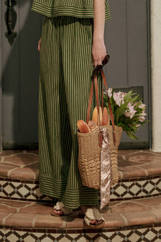 Boardwalk Stripe Pants | Olive