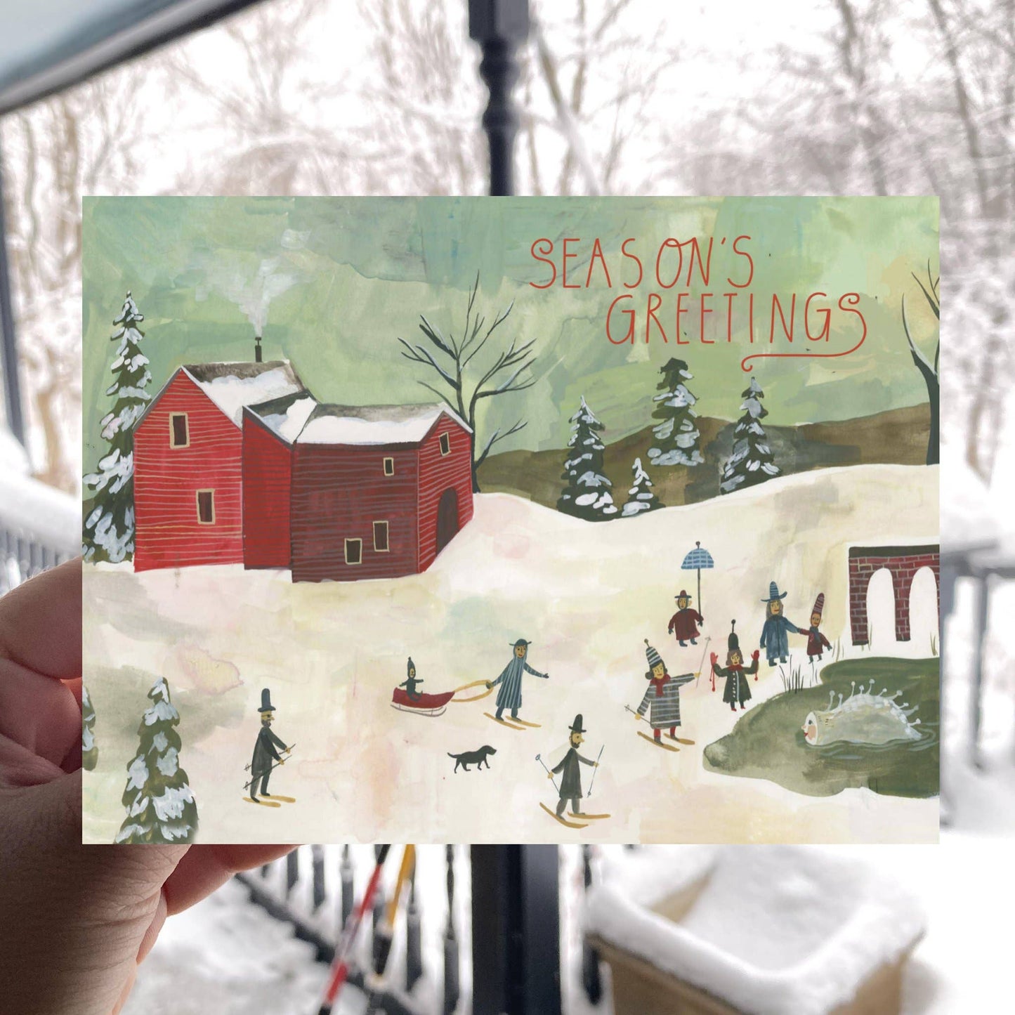 Seasons Greetings Holiday Card