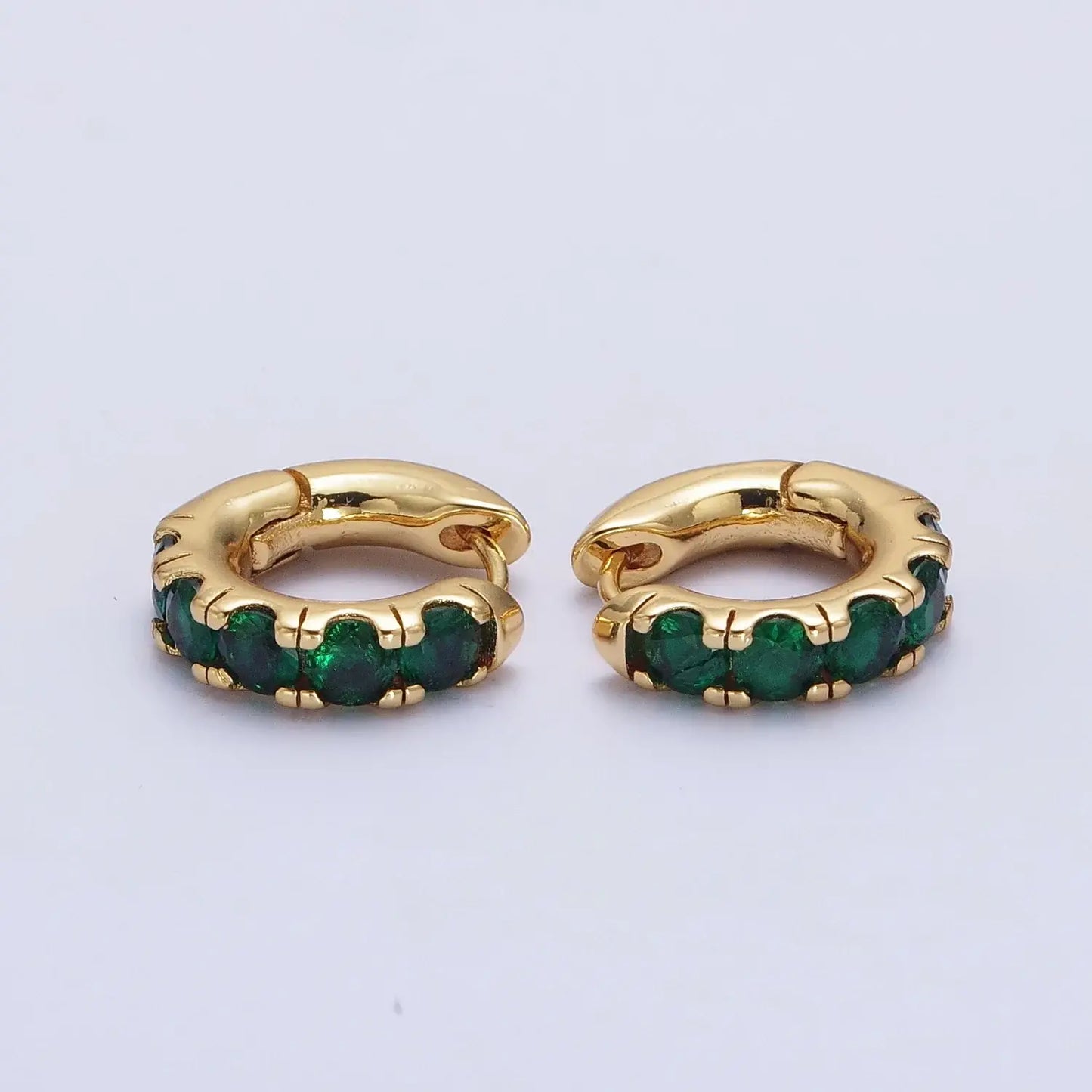 Theo Hoops | Emerald CZ