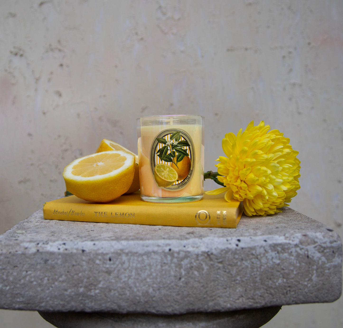 Golden Lemon Candle