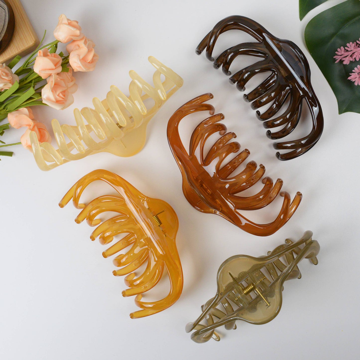 Transparent French Hair Claw | Butter