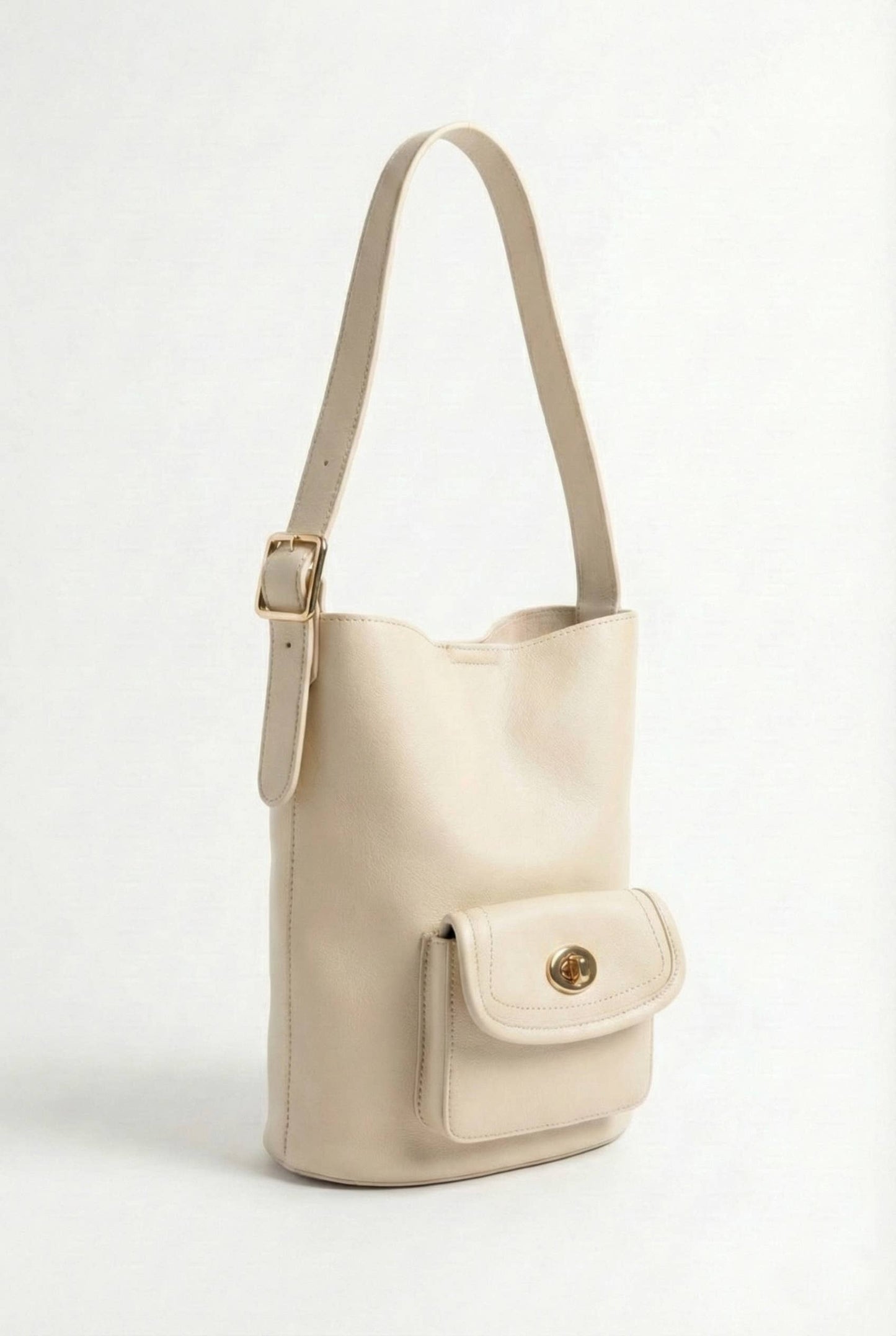 Brooke Bucket Tote | Ivory