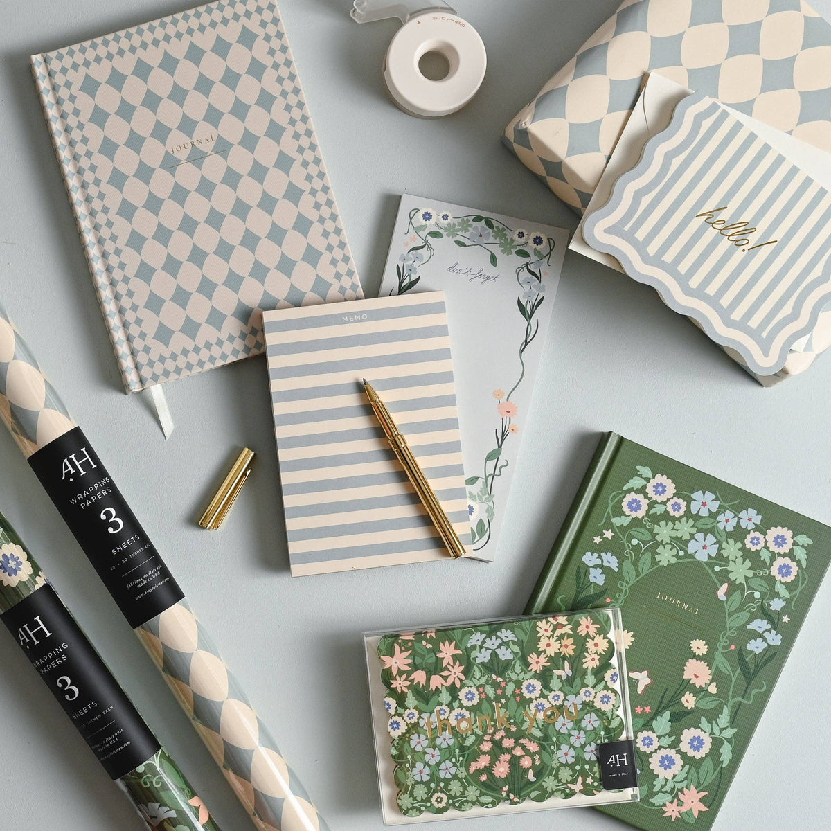 Blue Diamond Wrap | Roll of 3 Sheets