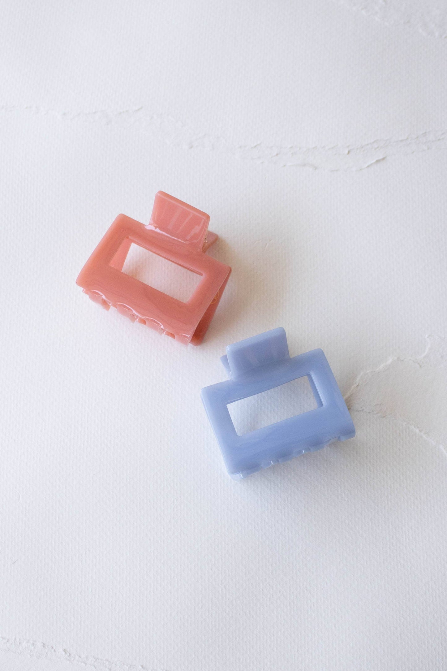 Boxy Hair Claw | Coral