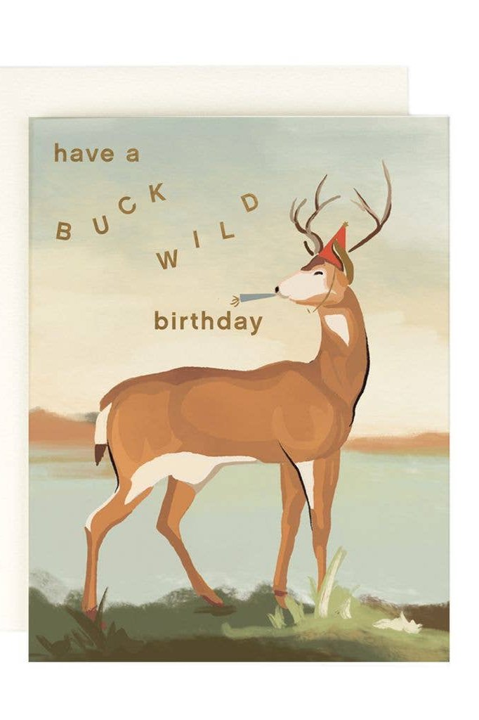 Buck Wild Birthday Card