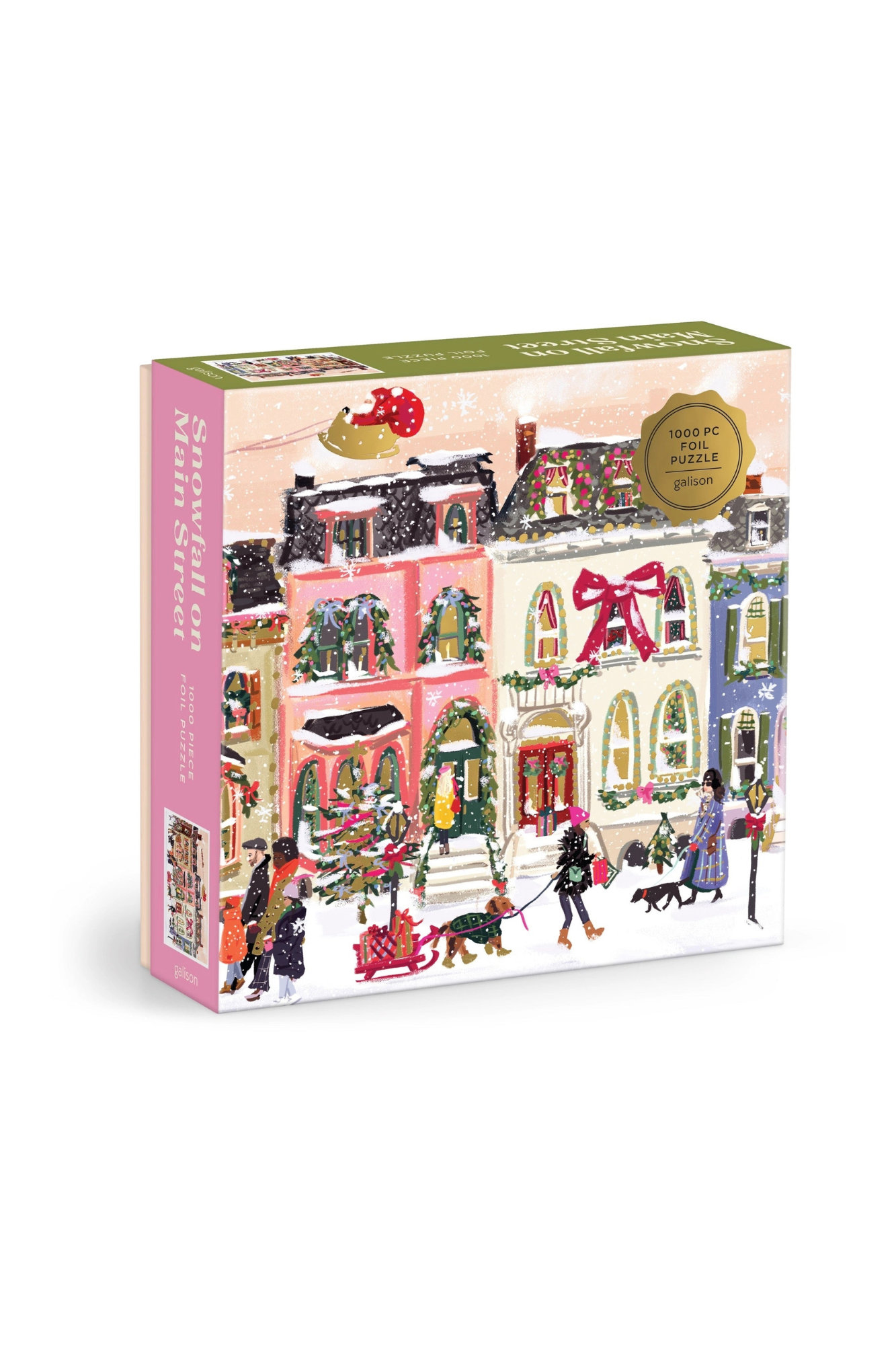 Snowfall on Main Street | 1000 Piece Foil Puzzle
