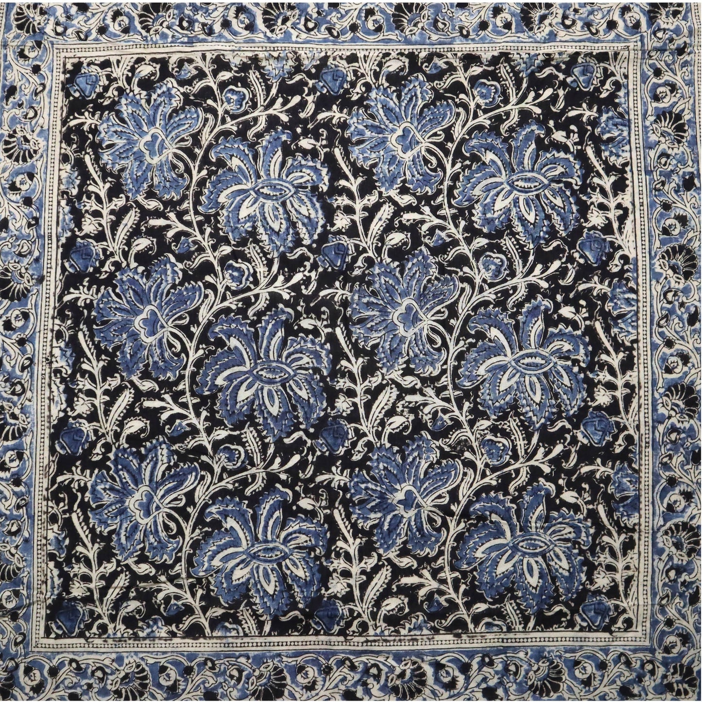 Kalamkari Cotton Bandana | Persian Iris