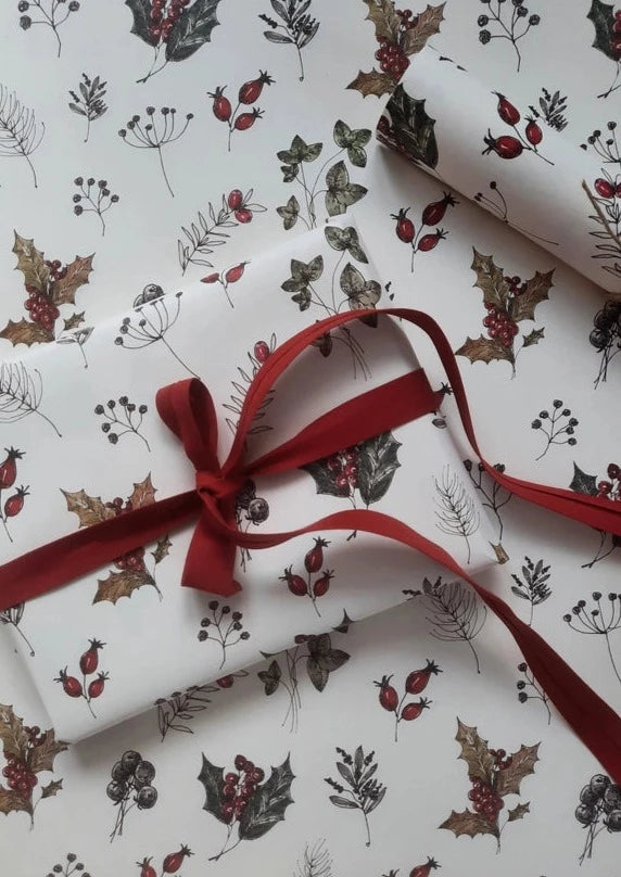 Winter Florals Roll Wrap