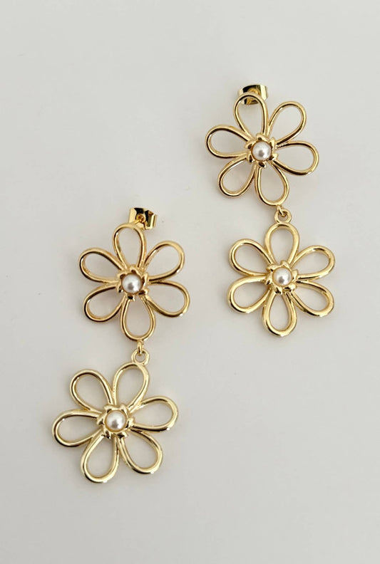 Fiore + Pearl Earrings