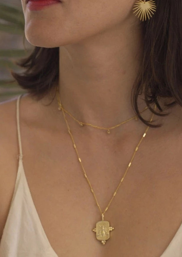 Queen Bee Medallion Necklace