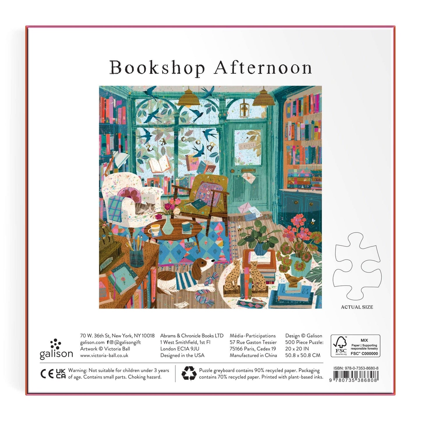 Bookshop Afternoon | 500 Piece Foil Puzzle