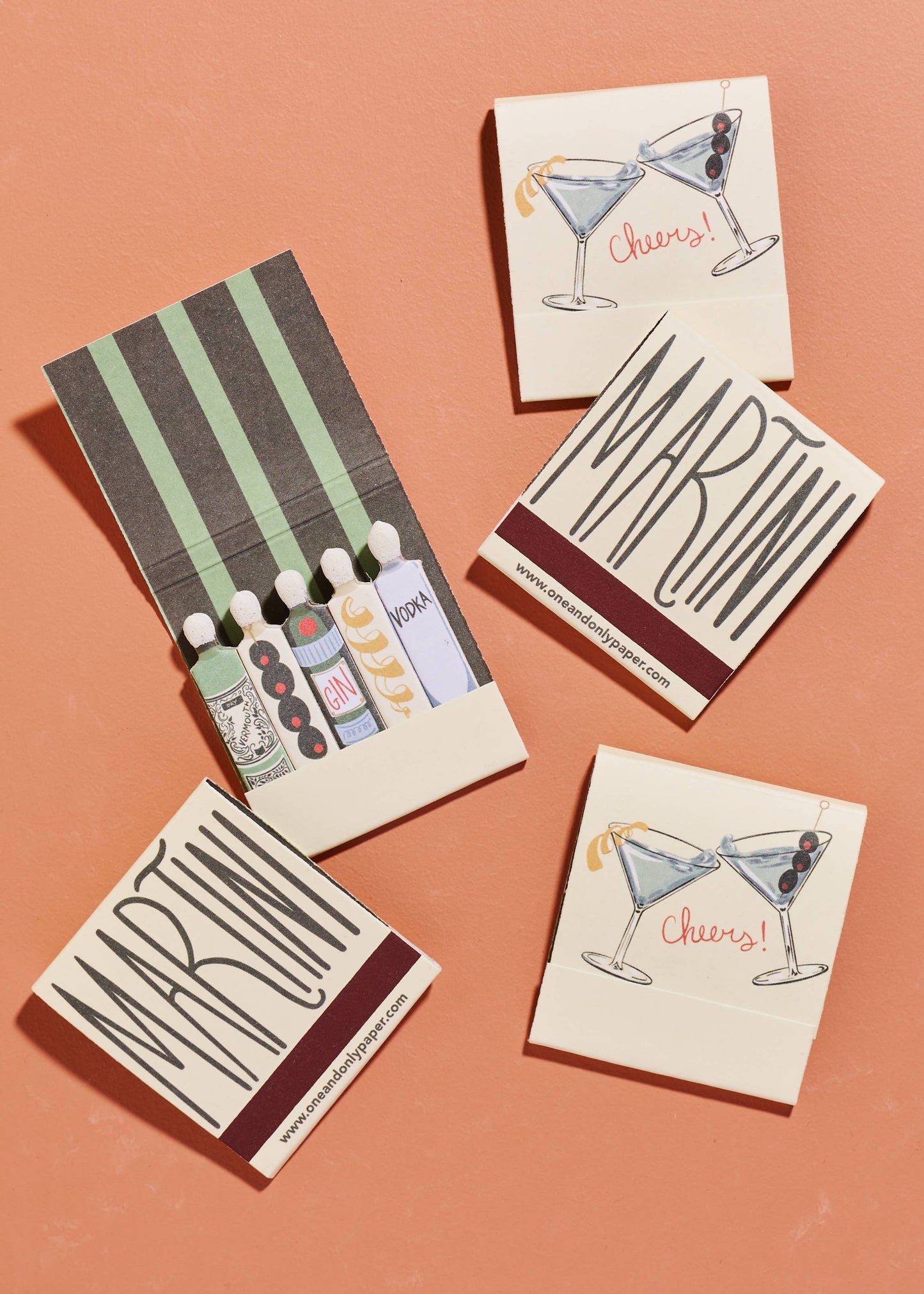 Martini Printed Matchbook