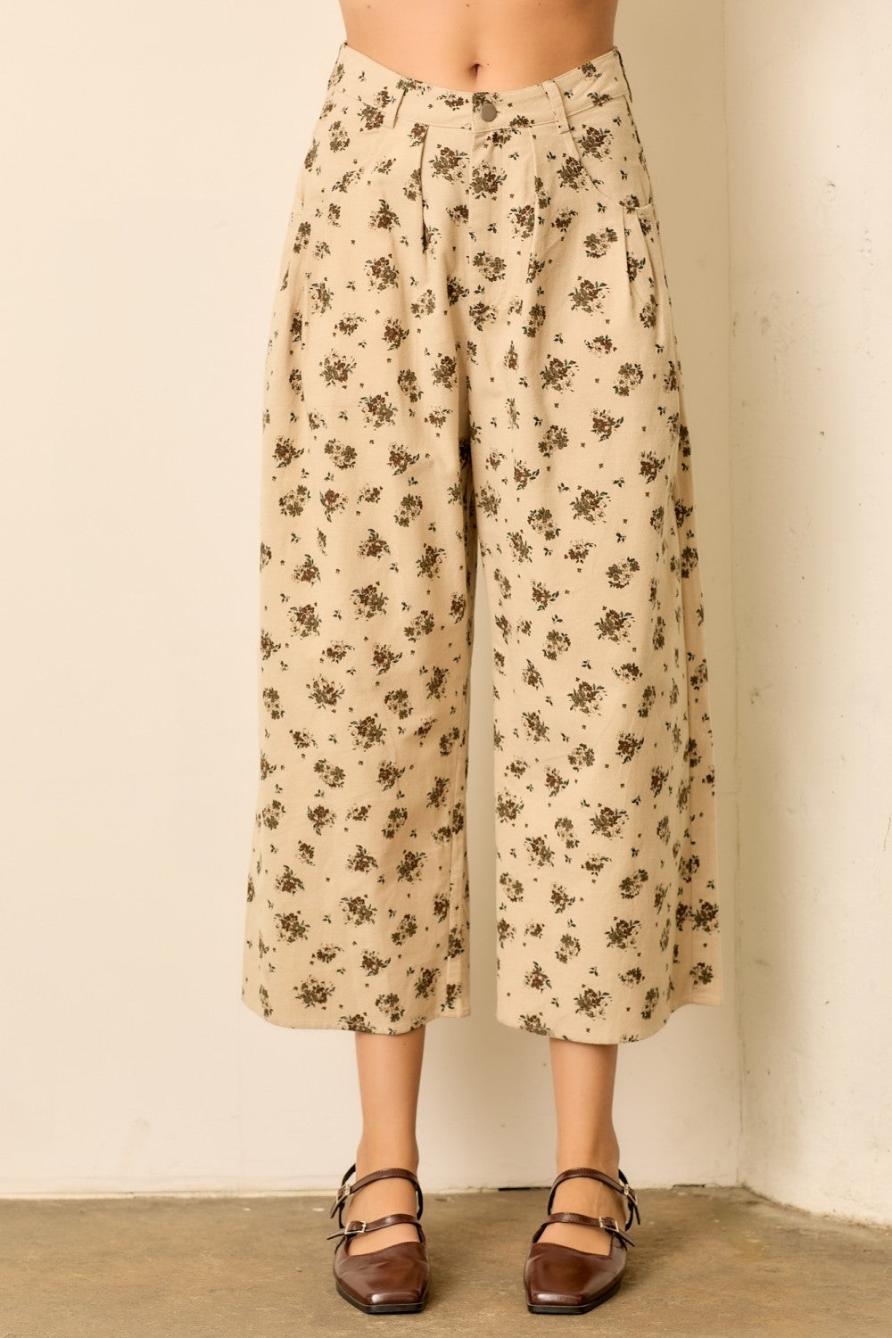 Floral Balloon Pants | Ivory