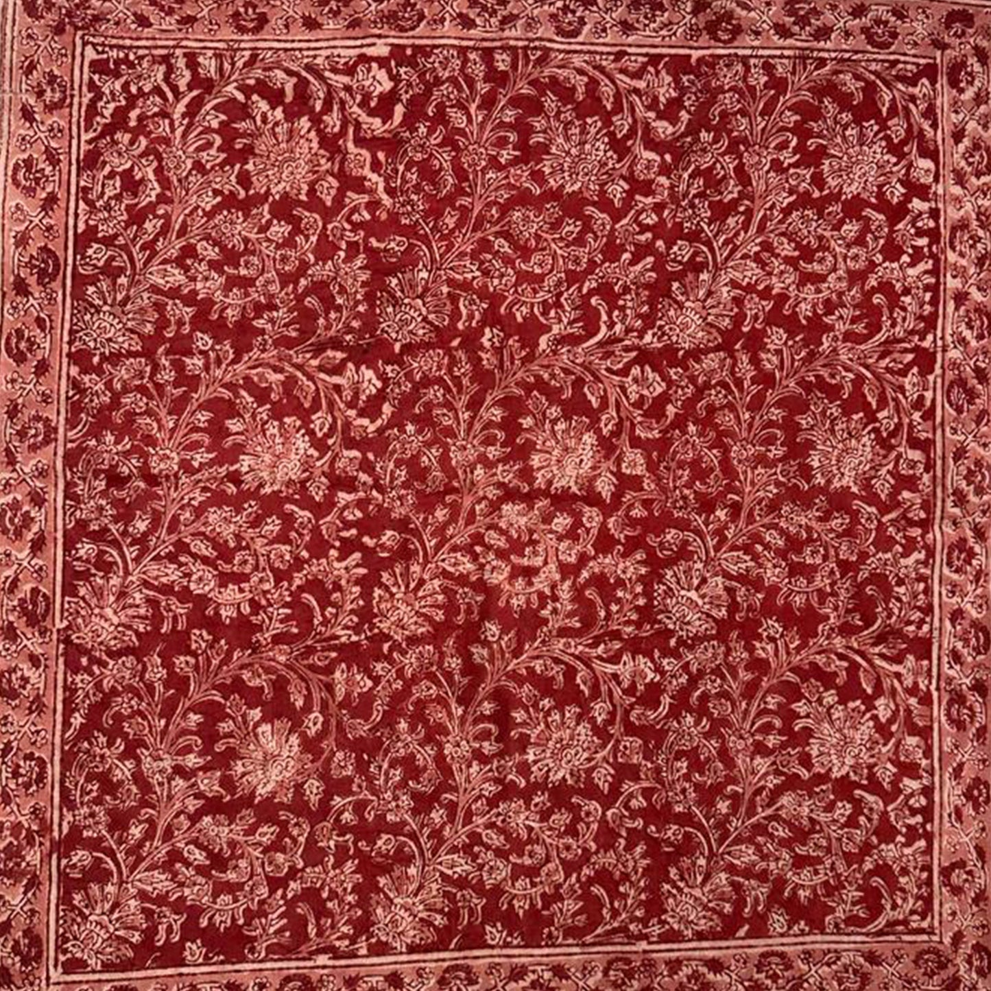Kalamkari Cotton Bandana | Crimson Twist