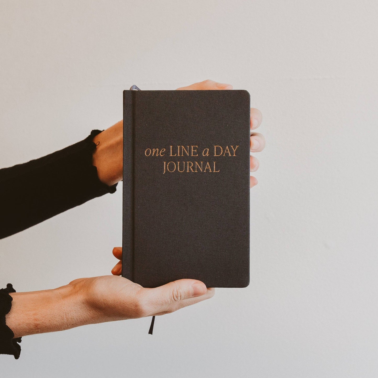 One Line A Day Fabric Journal | Charcoal