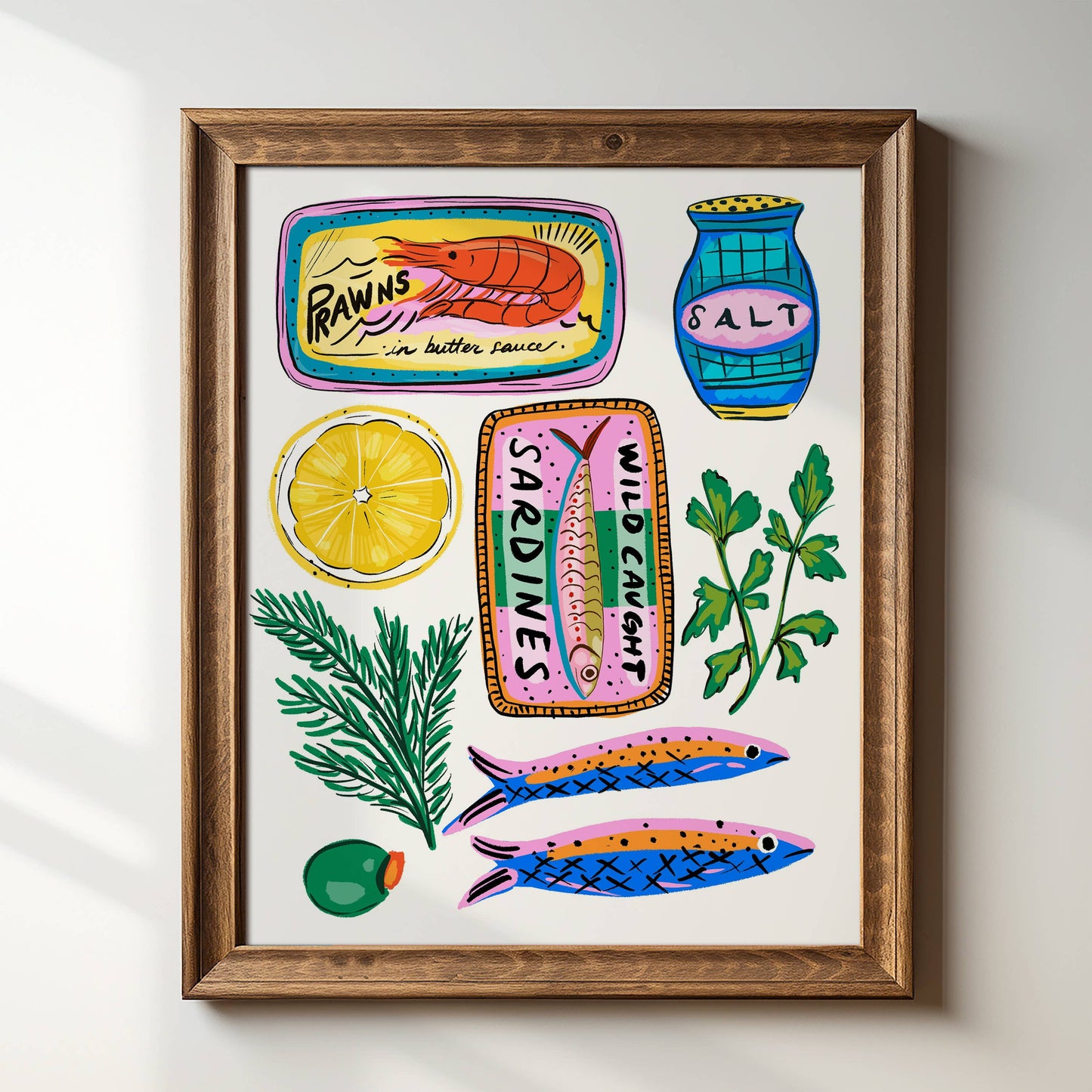 Mediterranean Flavors Giclée Art Print | 8" x 10"